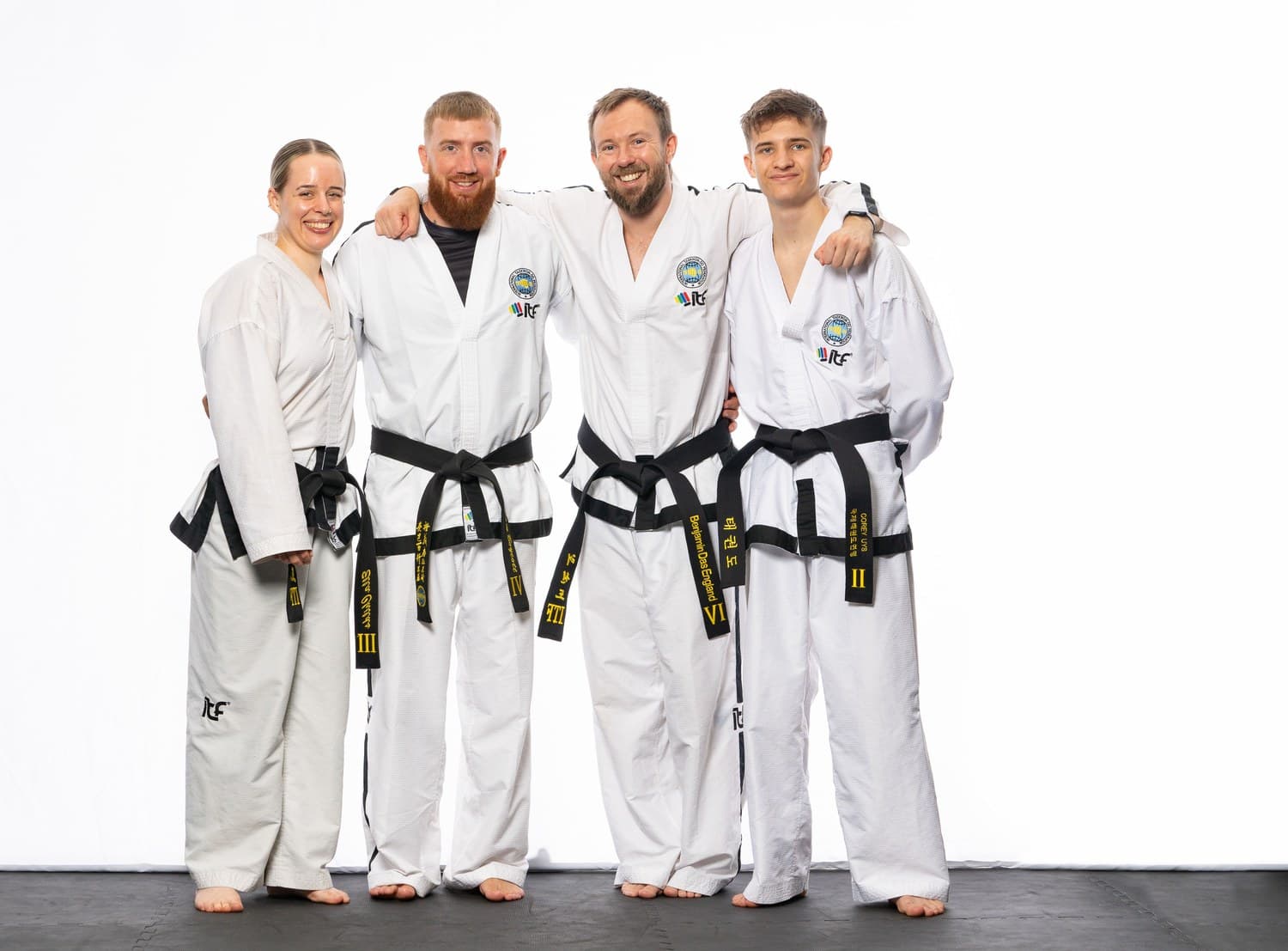 The Apex Martial Arts instructor team, Evesham